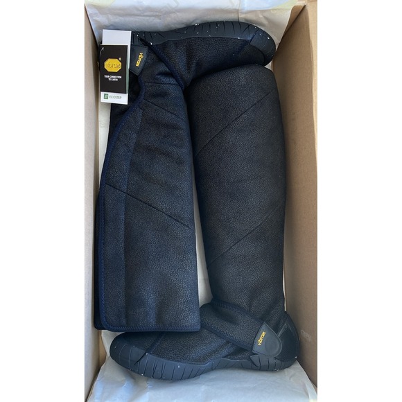 Vibram Furoshiki Shearling‎ High Boots Women's Black Size S (38/39) Size 7 - Picture 6 of 8